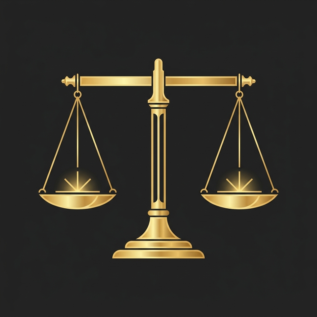 Legal scales illustration