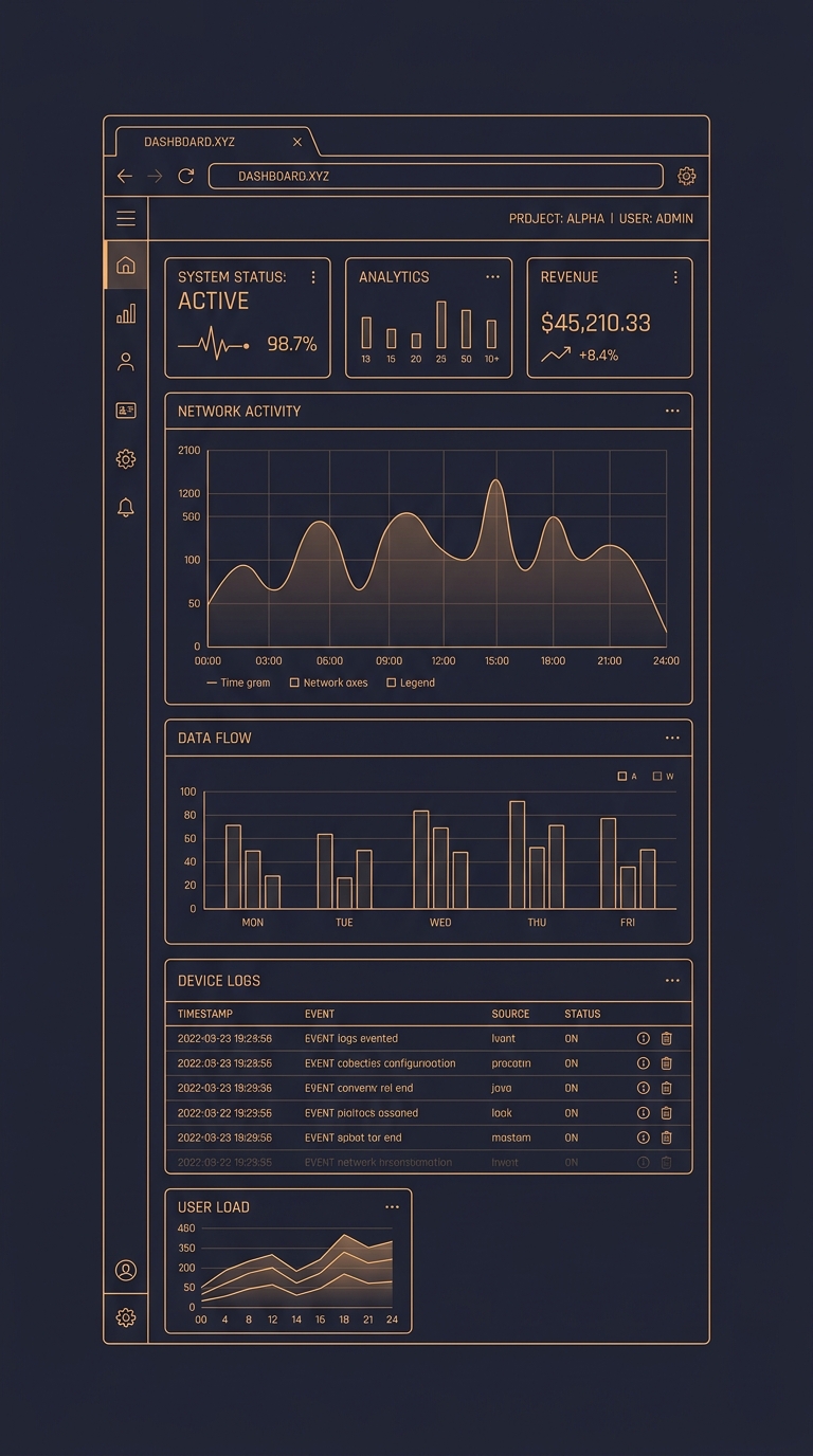 Web Dashboard Mockup