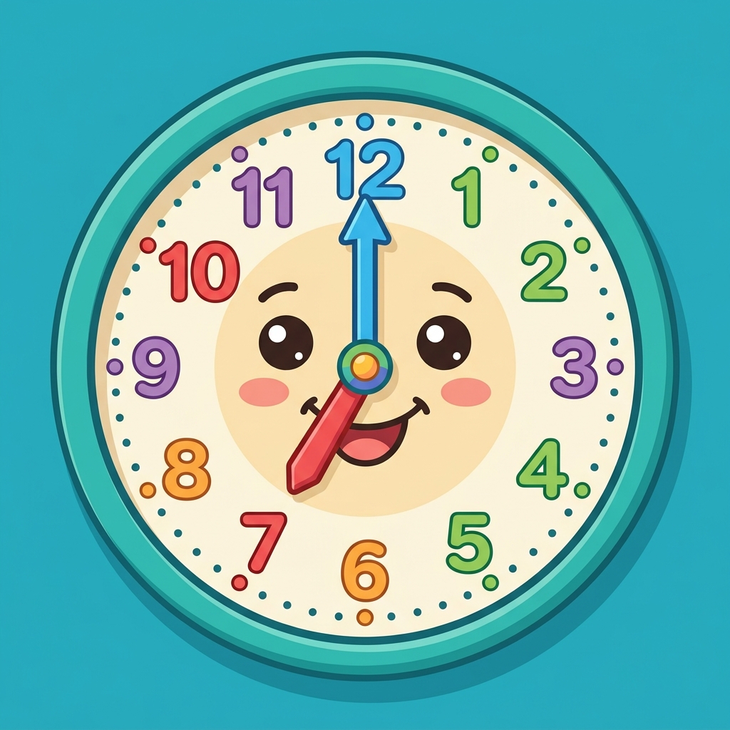 Happy Cartoon Clock