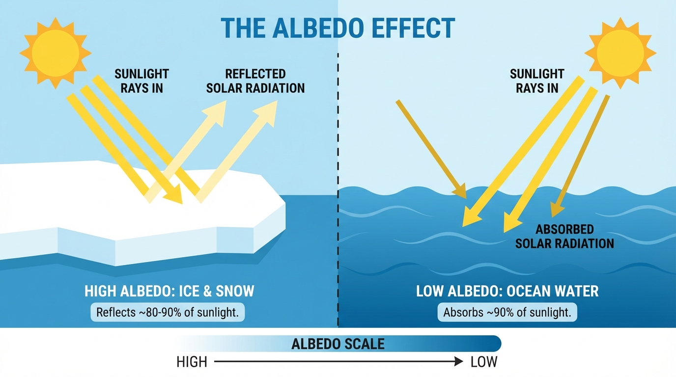 Albedo effect illustration