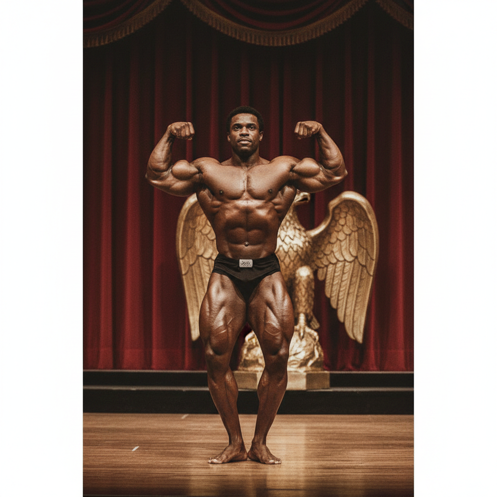 Lee Haney bodybuilding pose vintage