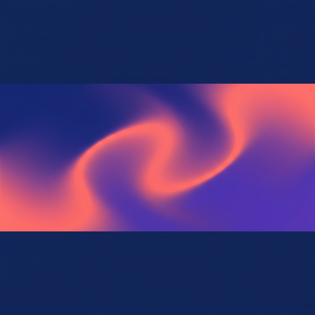 abstract fluid gradient background, deep corporate blue morphing into vibrant neon coral and electric violet, high tech, modern design style, 8k resolution, minimalist