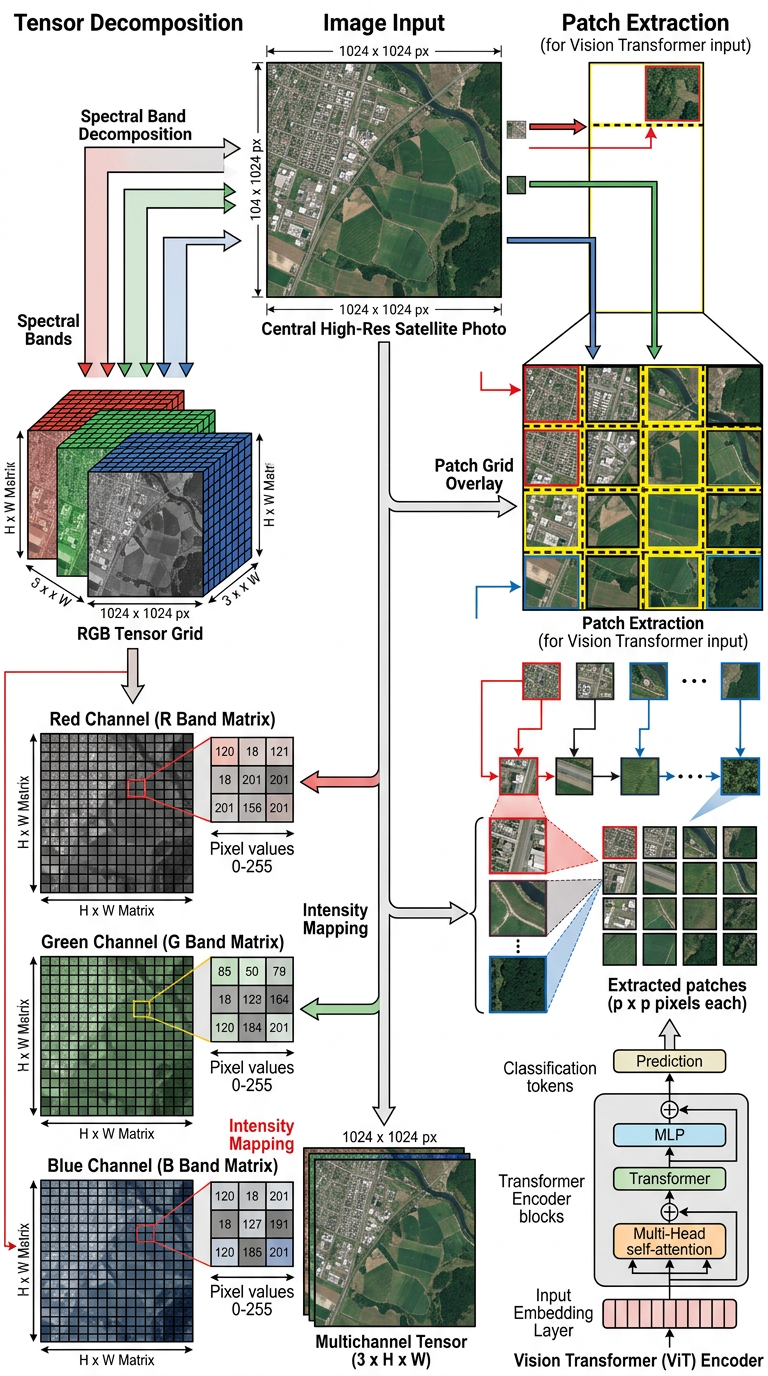 Diagram showing image mapped mathematically