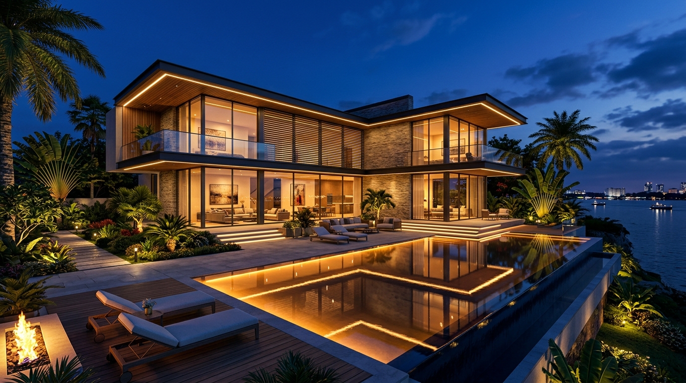 Exterior Night Render
