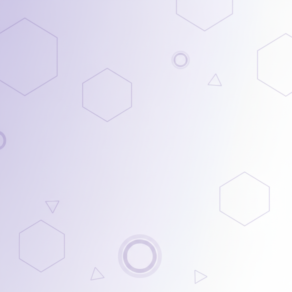 minimalist abstract academic background with subtle geometric shapes, light purple and white theme, high quality, professional