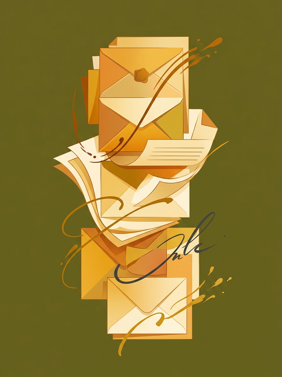 Abstract illustration of official documents