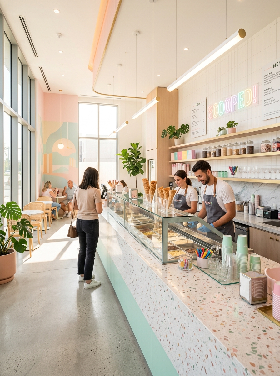 Ice Cream Shop Interior