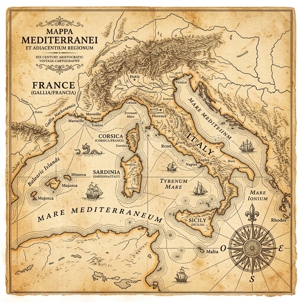Map of the Mediterranean