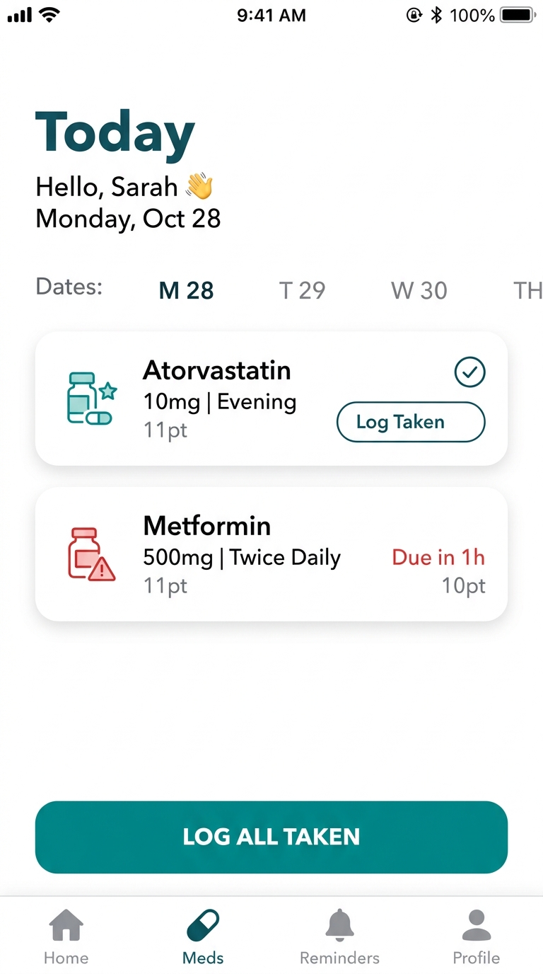Medication Tracker Screen