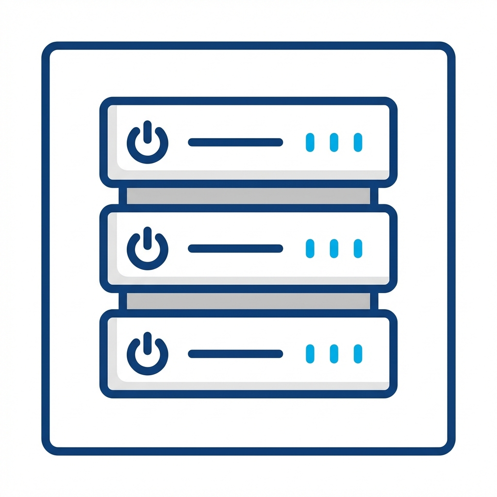 simple server icon vector