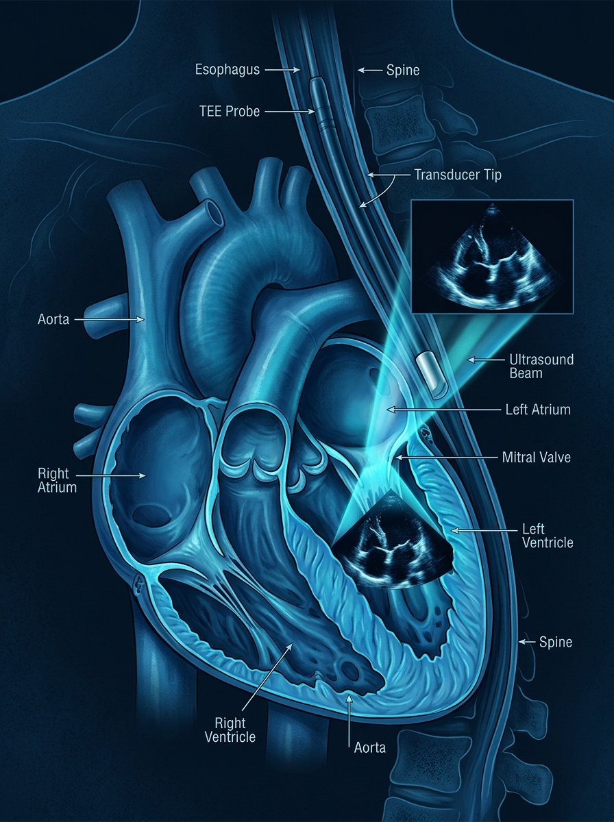 TEE Medical Illustration