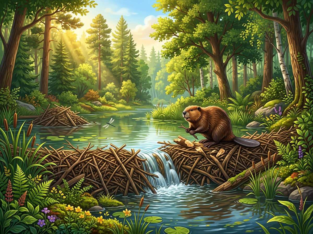 Бобр в природе