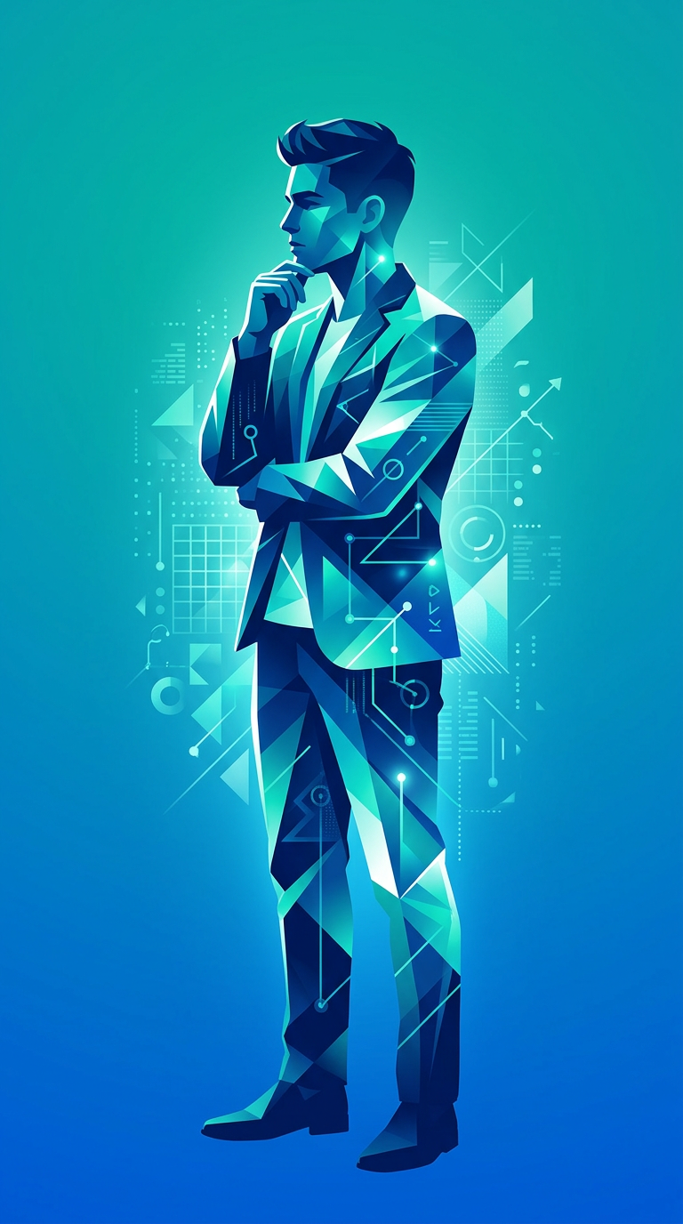 Abstract representation of identity and mental health