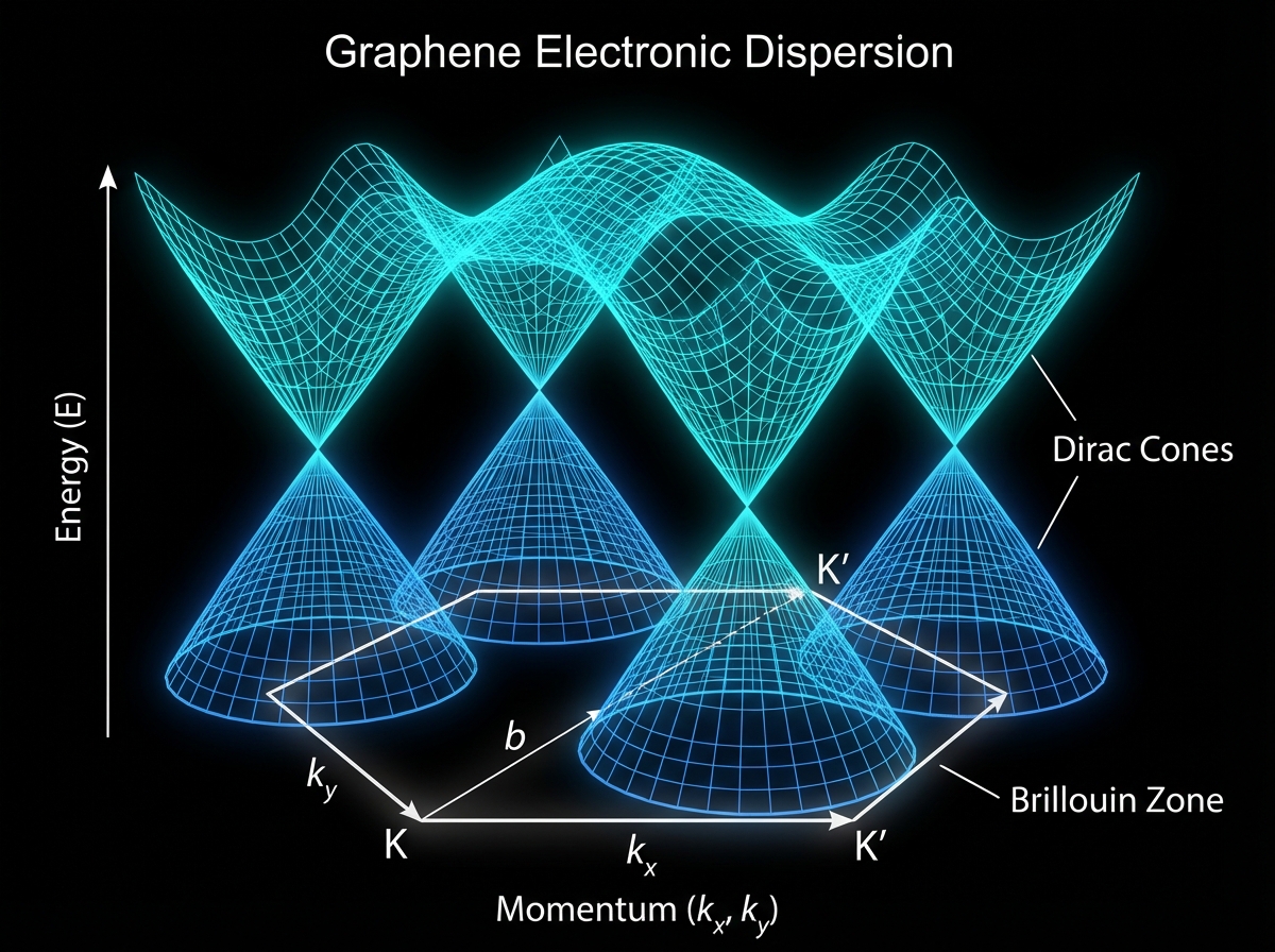 Dirac Cones Diagram