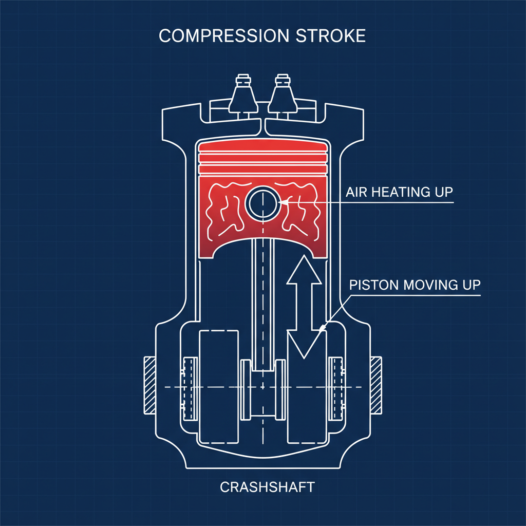 Compression Diesel Engine How Diesel Engines Work: Core Concepts Explained | Bobr AI