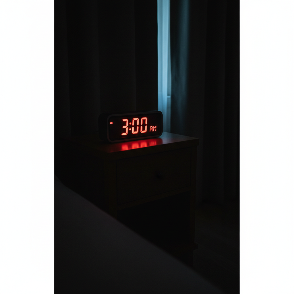 digital alarm clock 3:00 AM