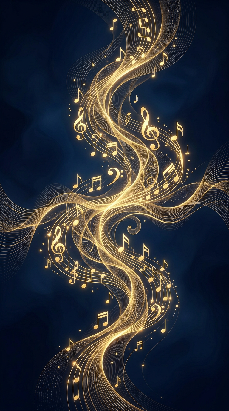 Healing music therapy visual