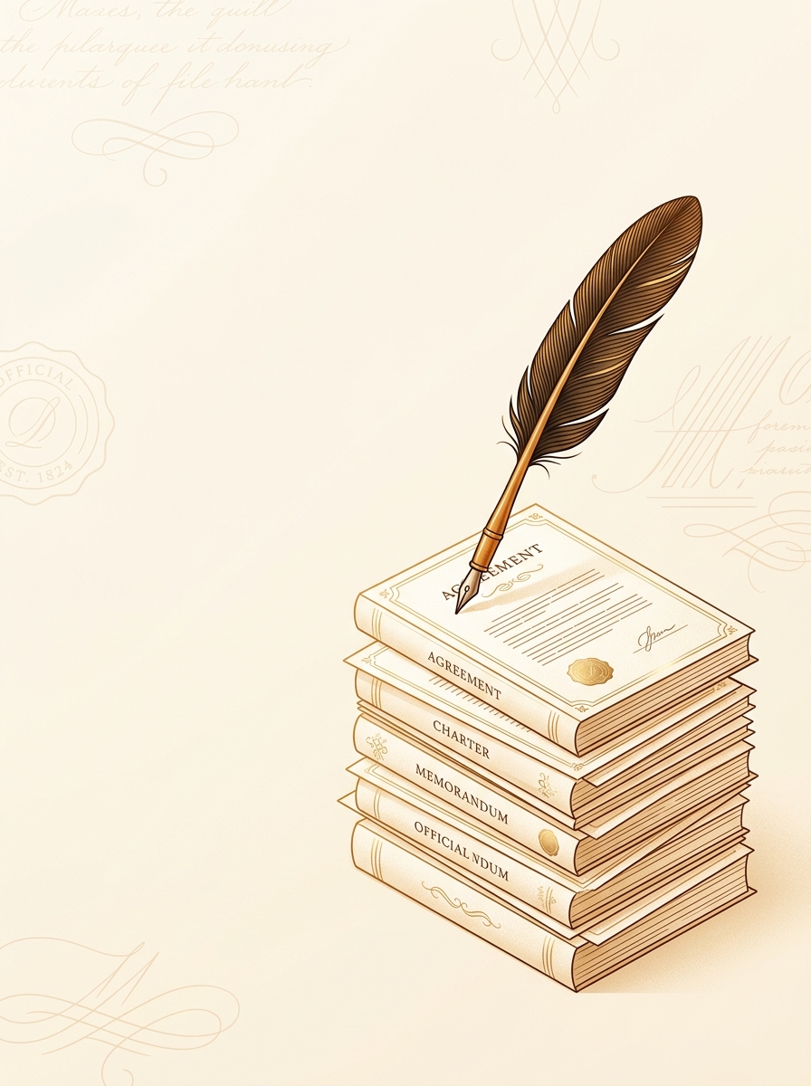 Quill pen watermark