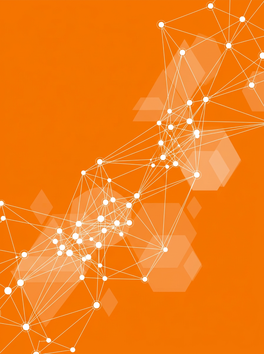 Aesthetic Network Nodes Illustration