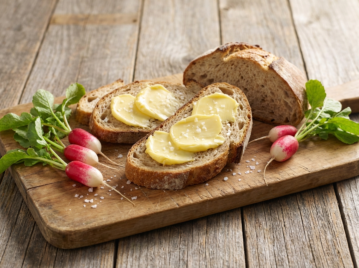 Radish with butter