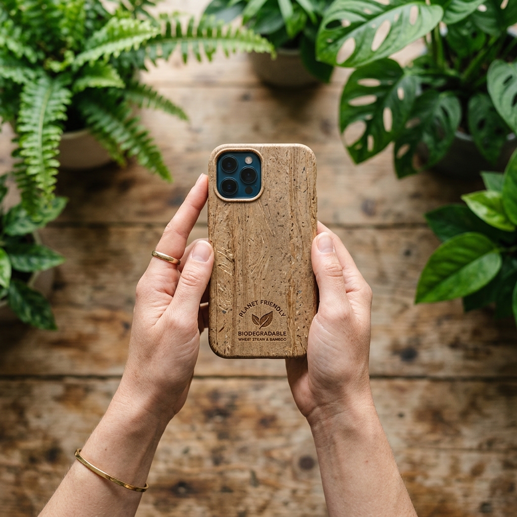 EcoCase hands holding case