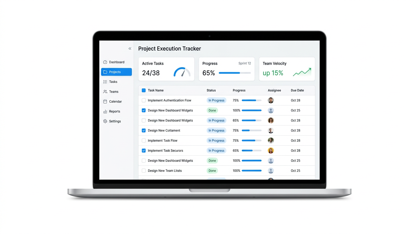 Dashboard Platform Mockup