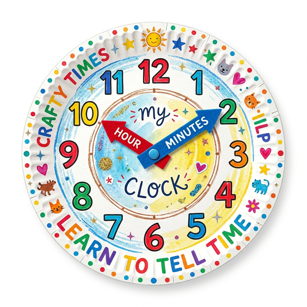 Paper Plate Clock