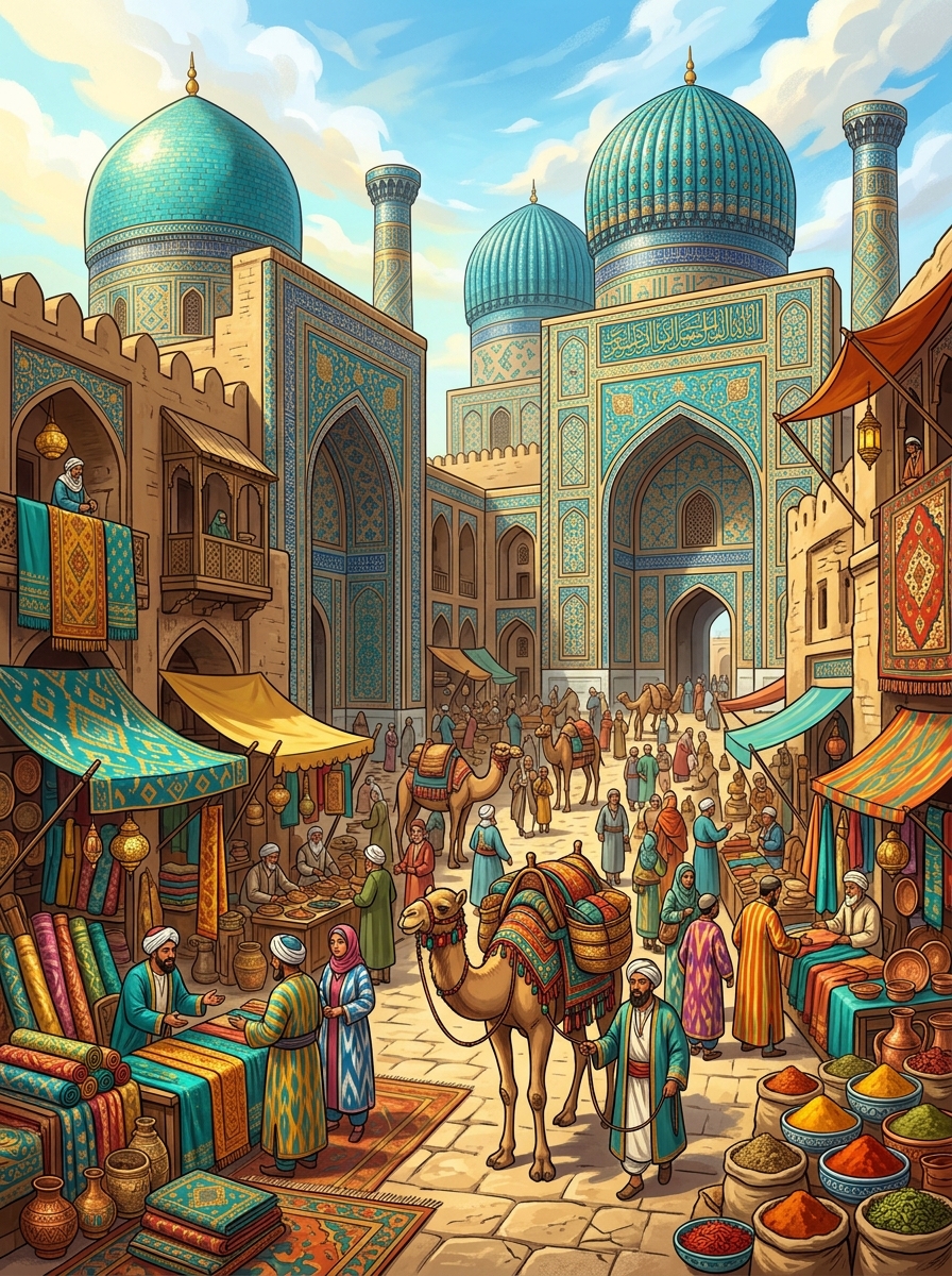Caravanserai Illustration
