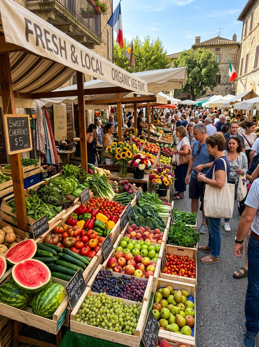 Colorful Bazaar Illustration