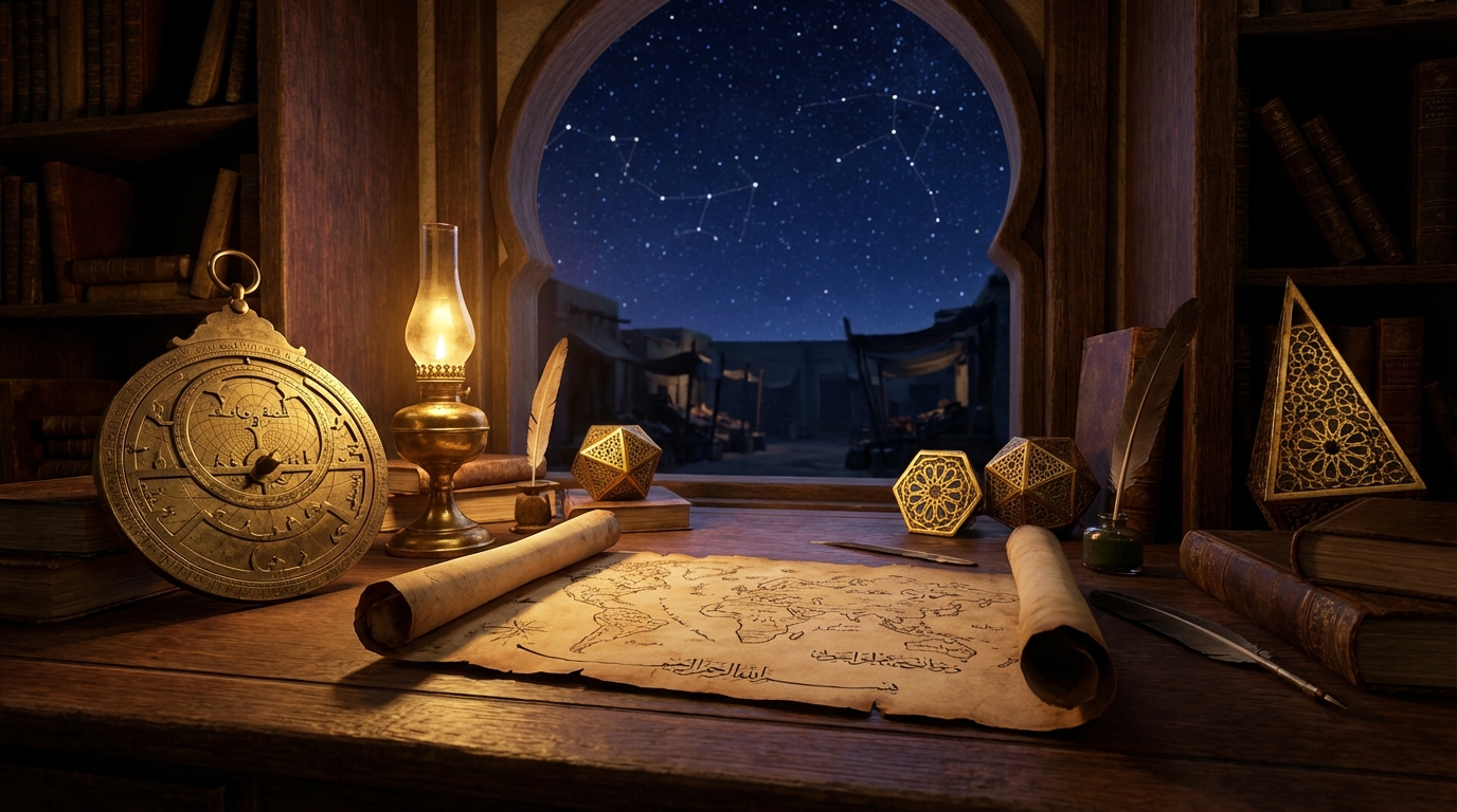 Antique Astrolabe Background