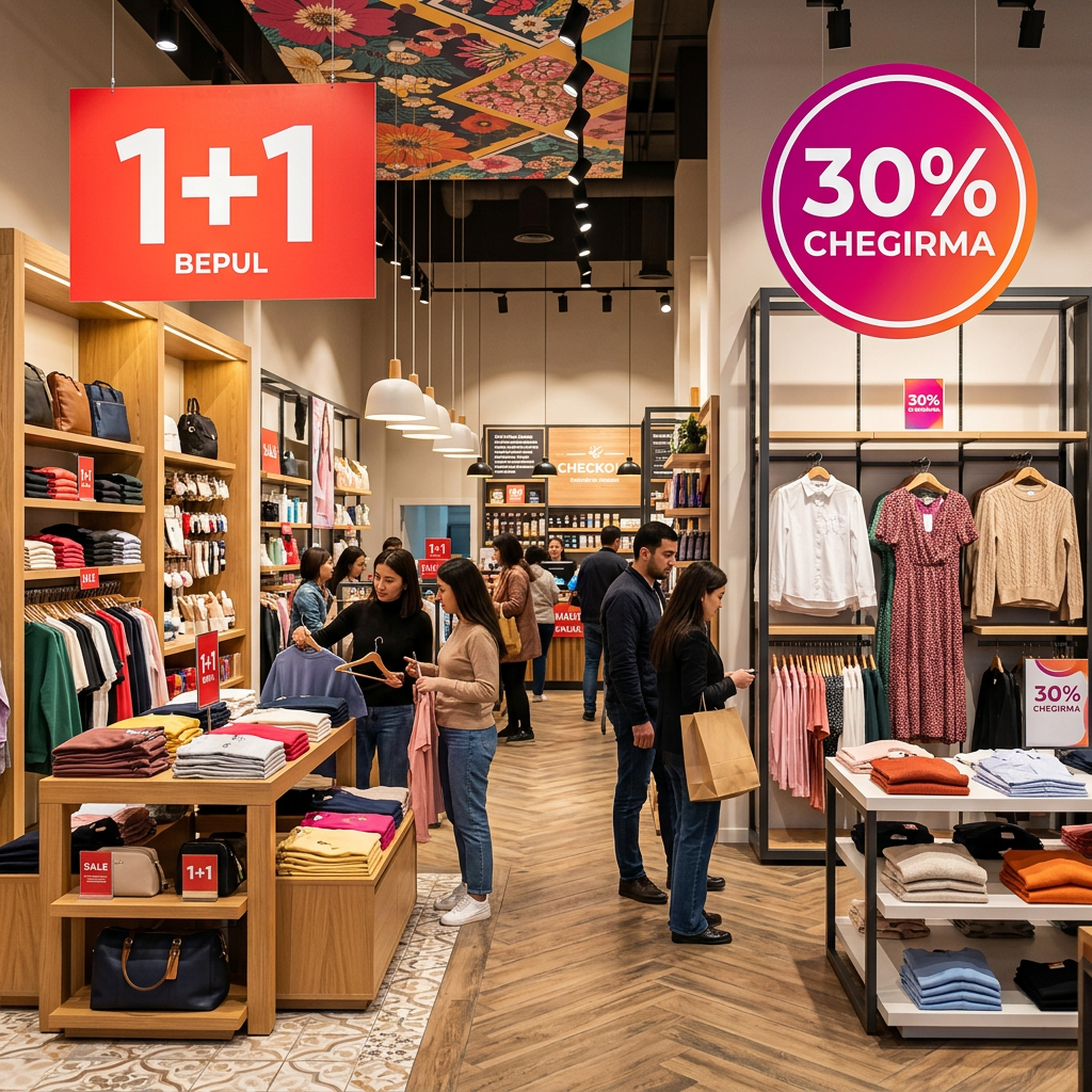 Aksiya va Chegirma sahnasi