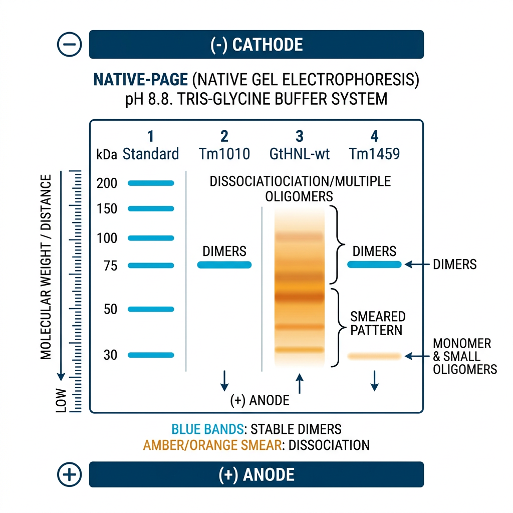 Native PAGE Gel Diagram