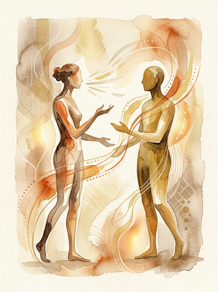 Visual representing researcher-participant interaction
