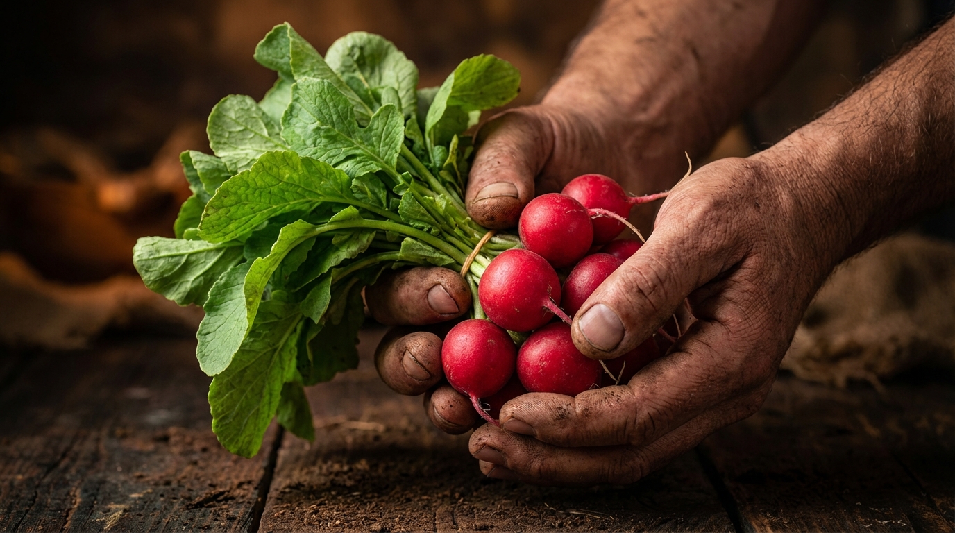 Fresh radishes