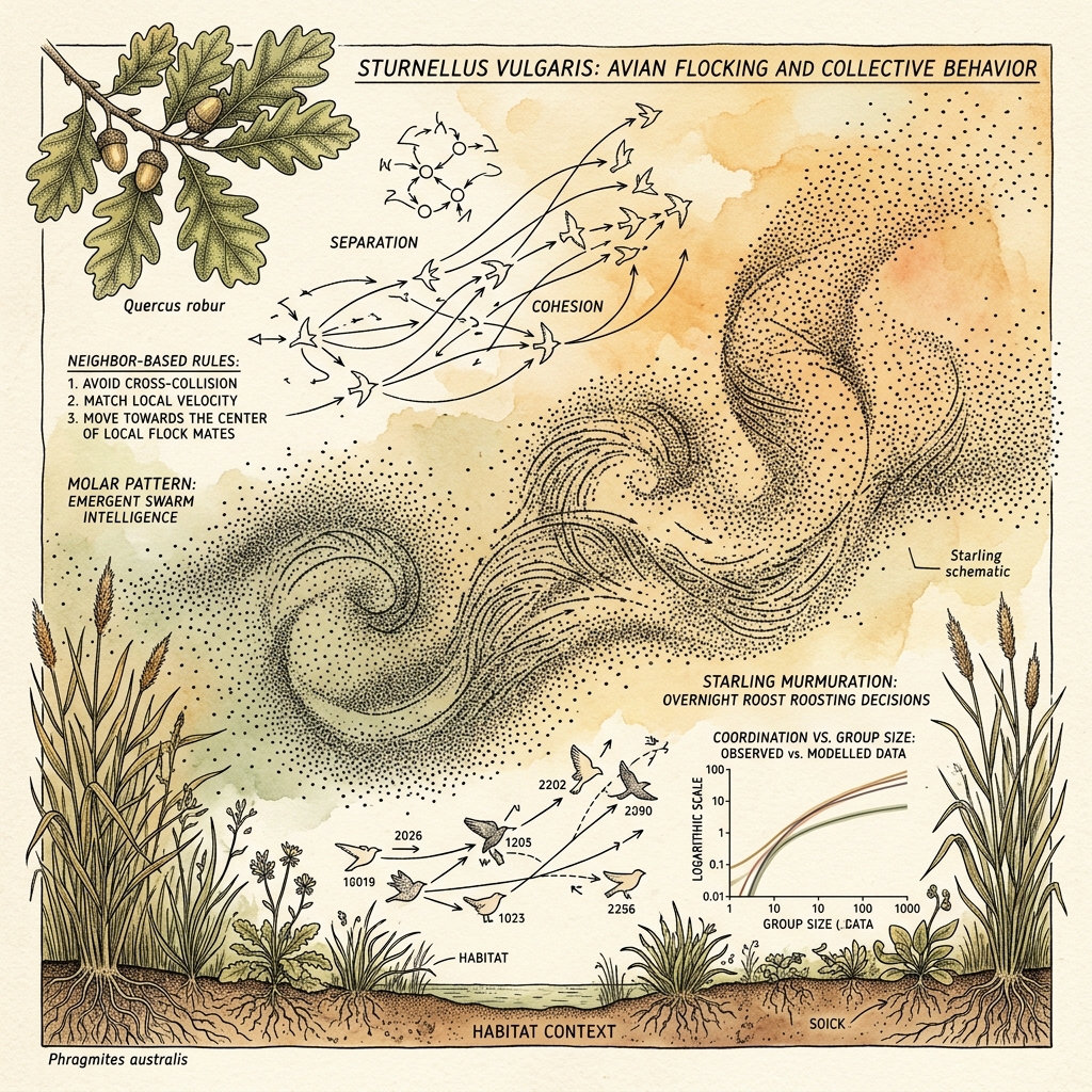 Starling Murmuration flock