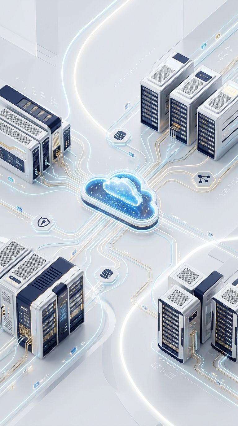 Cloud Computing Abstract Illustration