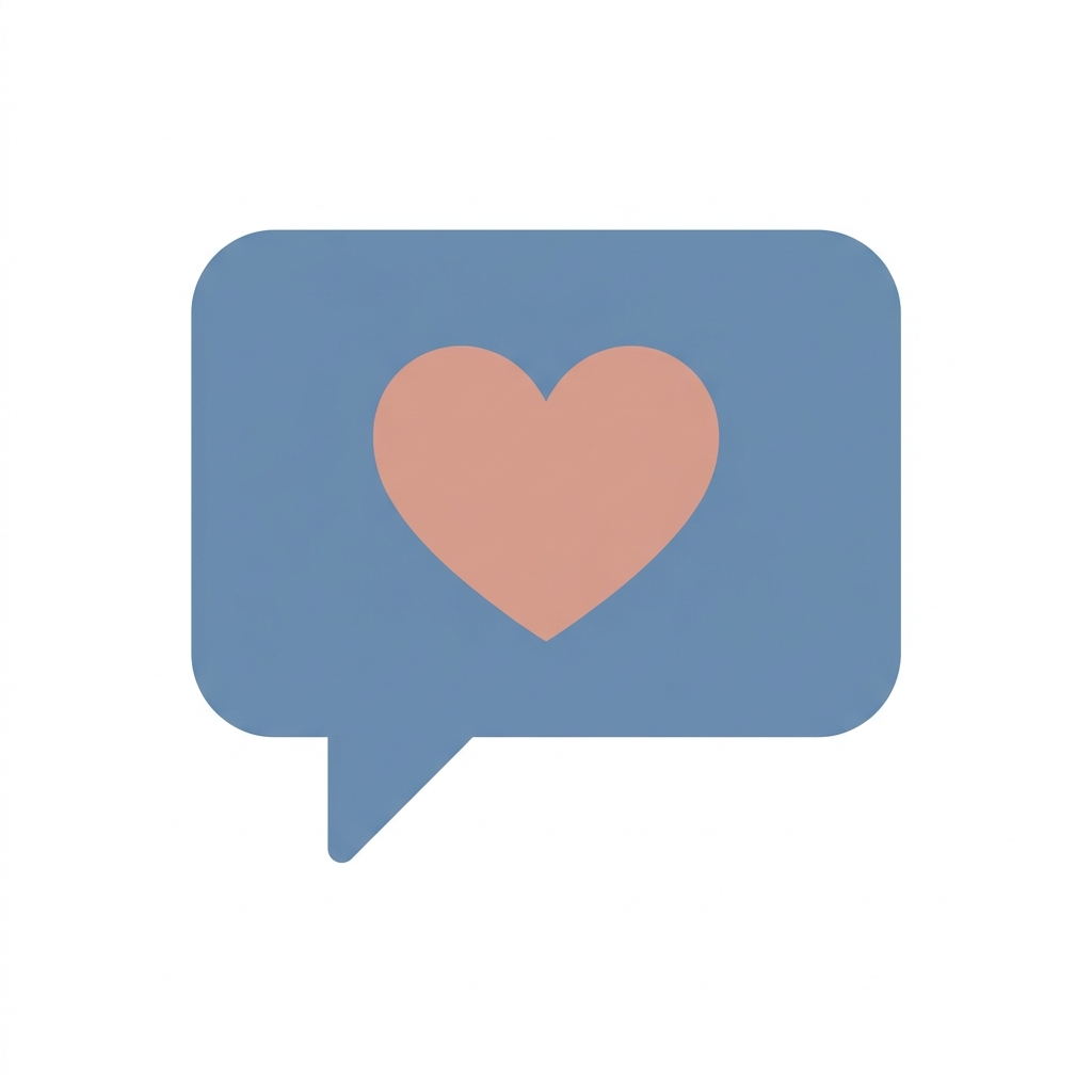 Heart Speech Bubble Icon