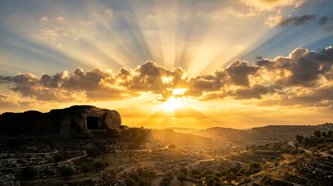 Glorious Easter sunrise