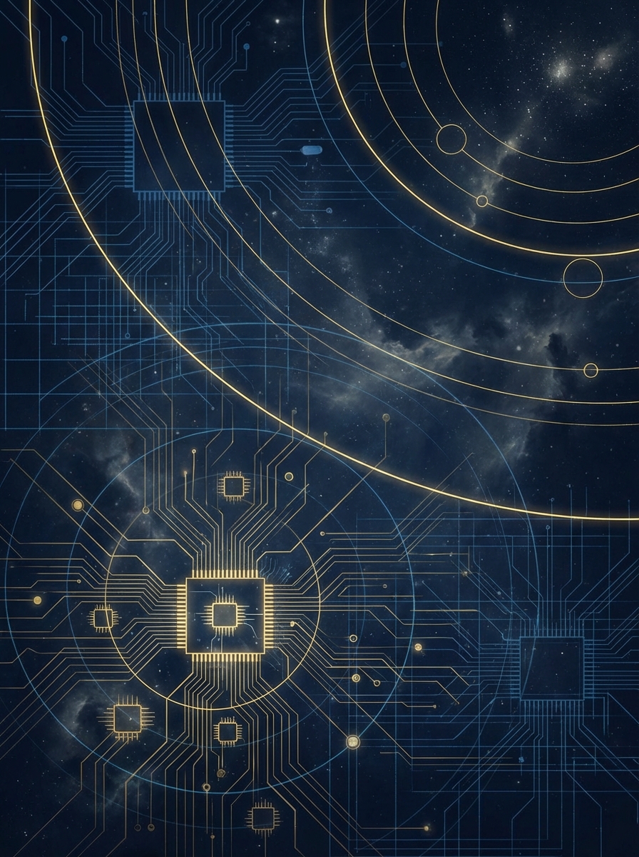 Teknoloji ve Uzay Karışımı Pi Tasarımı