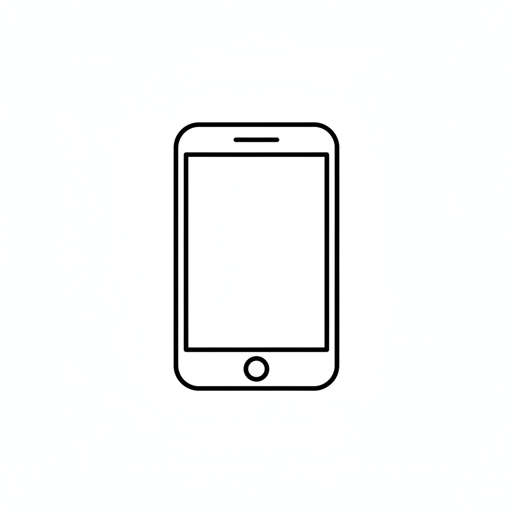 smartphone icon line art