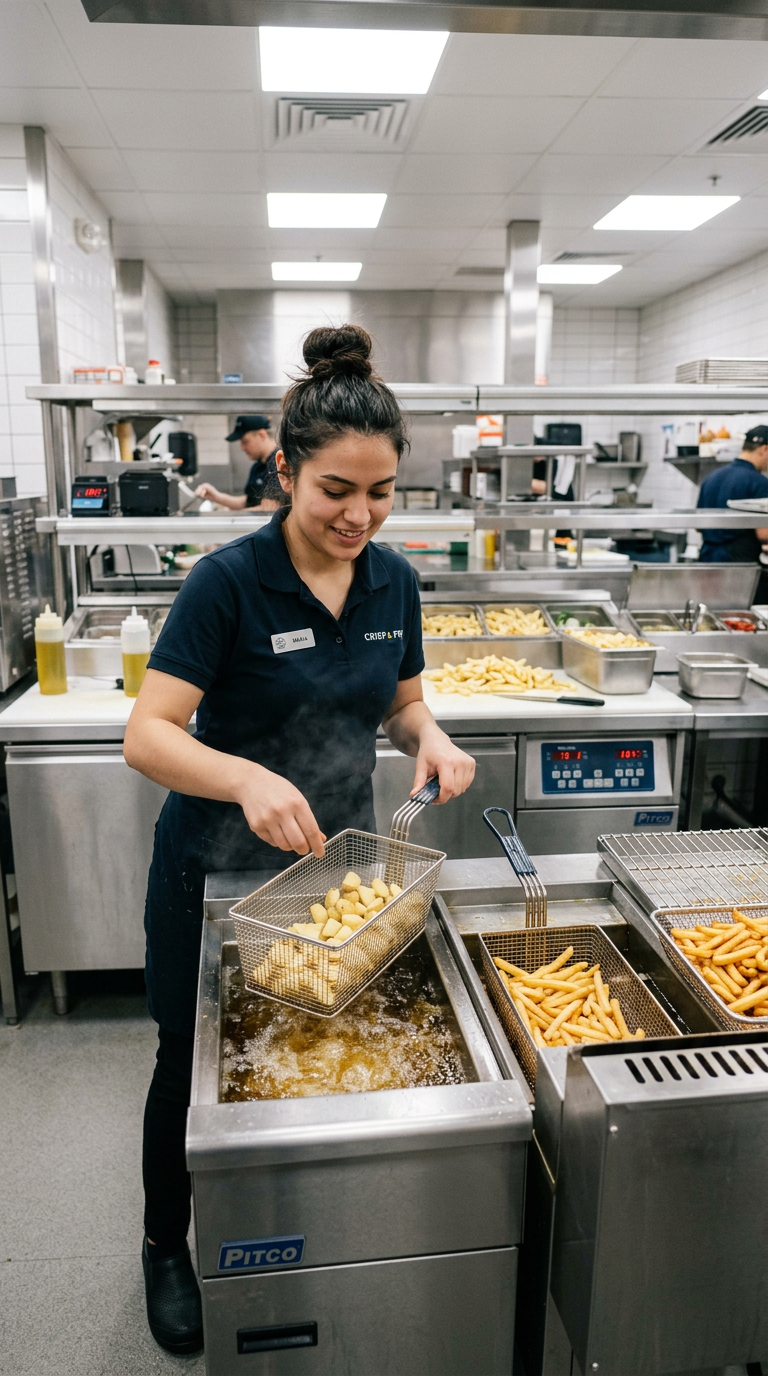 Fast Food Cooking Scene