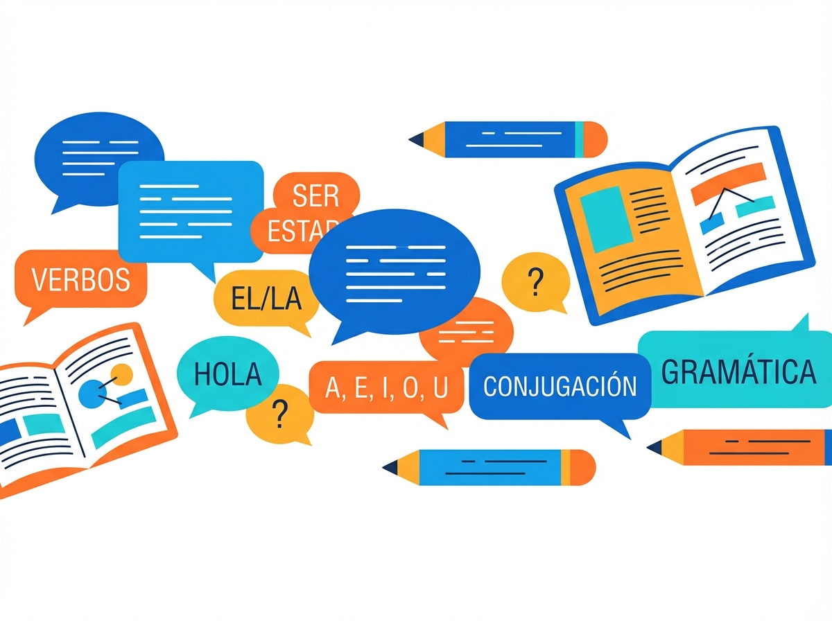 Spanish Grammar Illustration