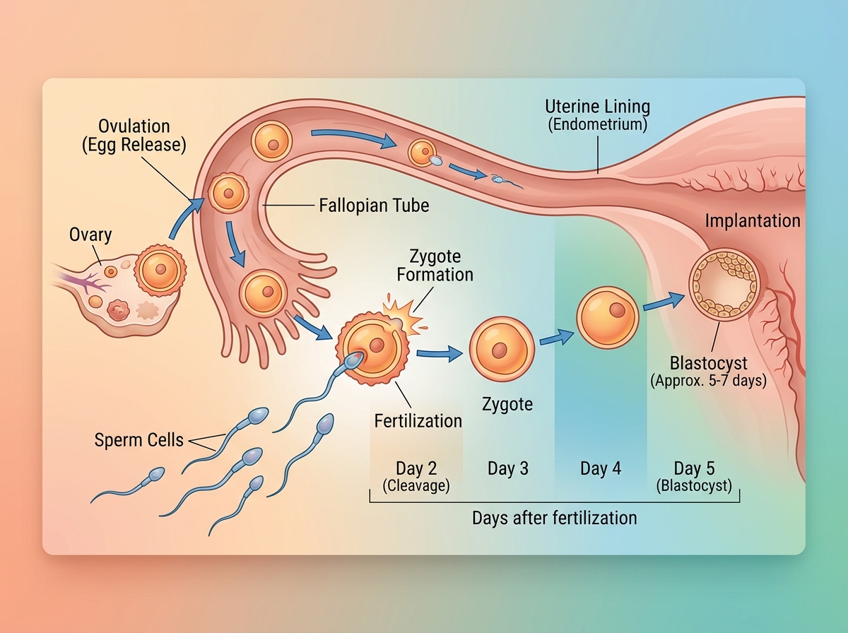 Female reproductive tract diagram