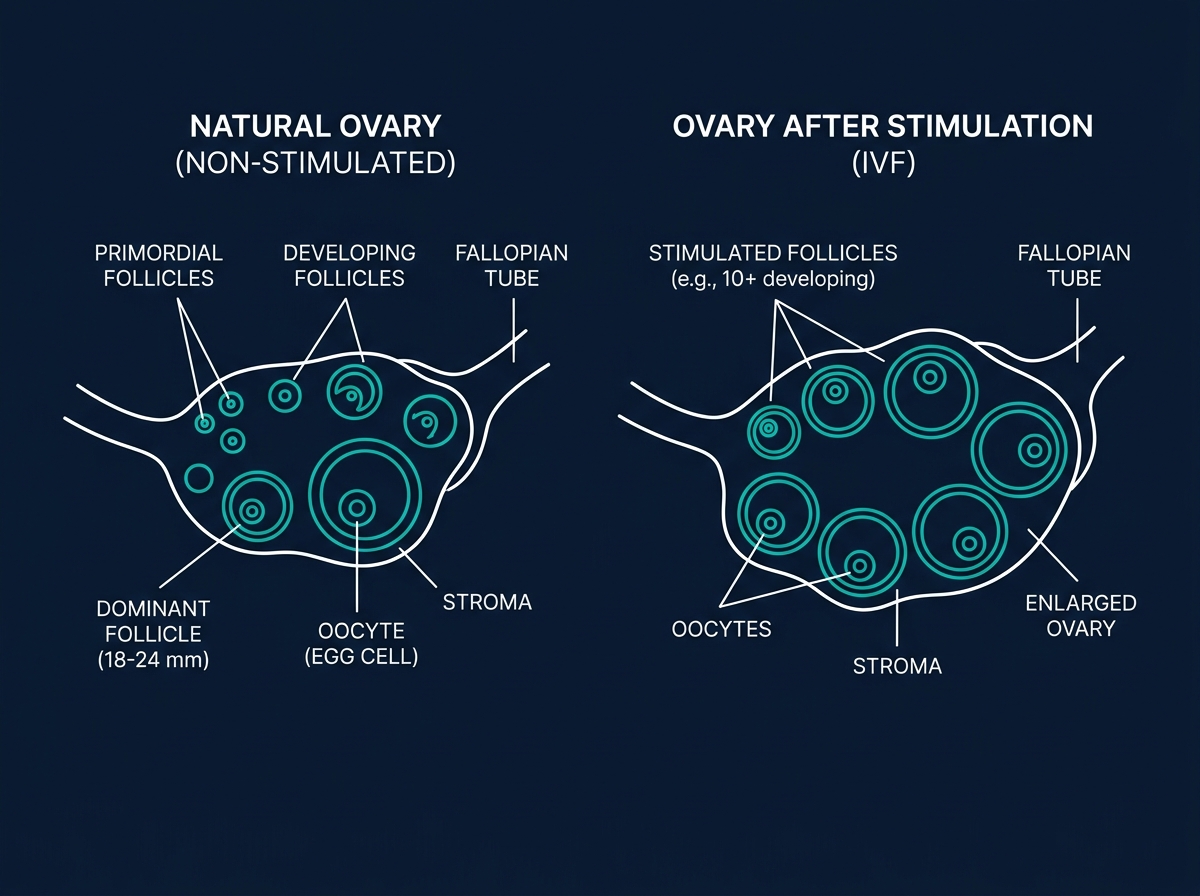 Ovarian Stimulation Diagram