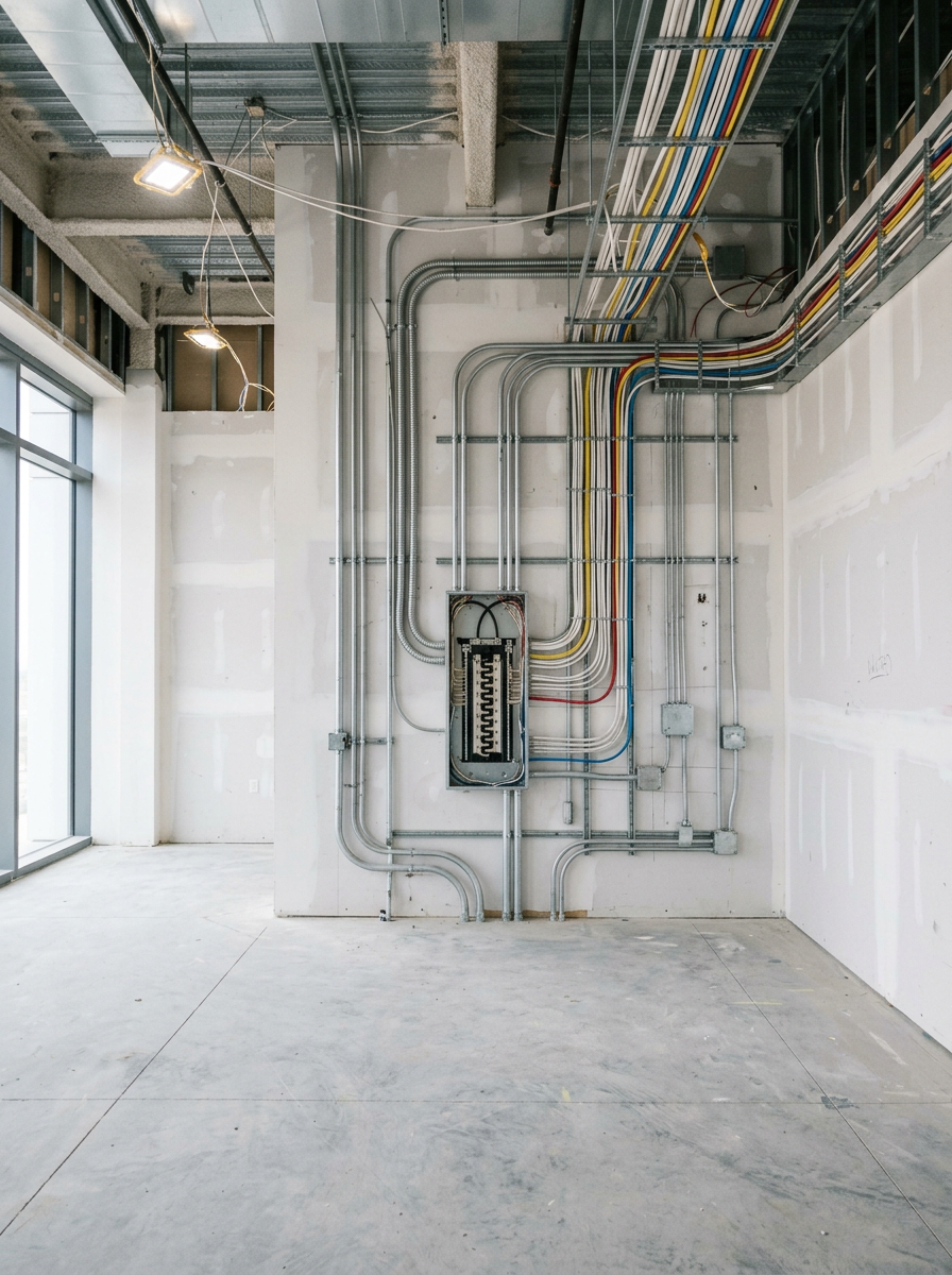 Wiring an empty room