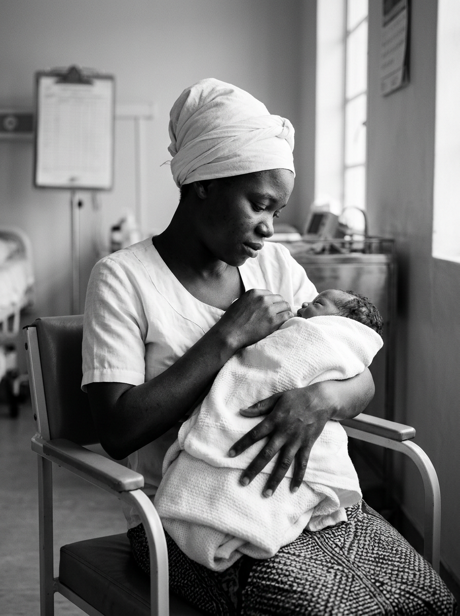 Mother and newborn