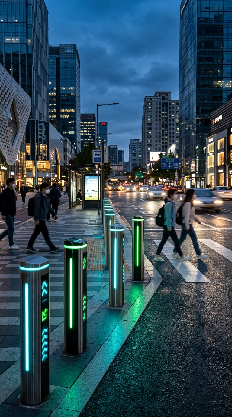 SafeCross Bollards Illustration