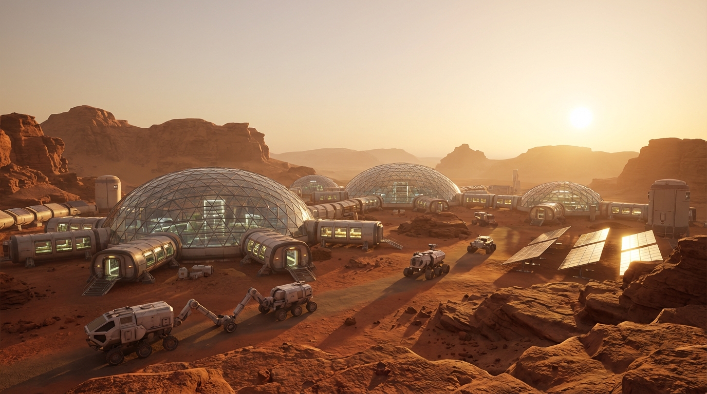 Mars Base Background