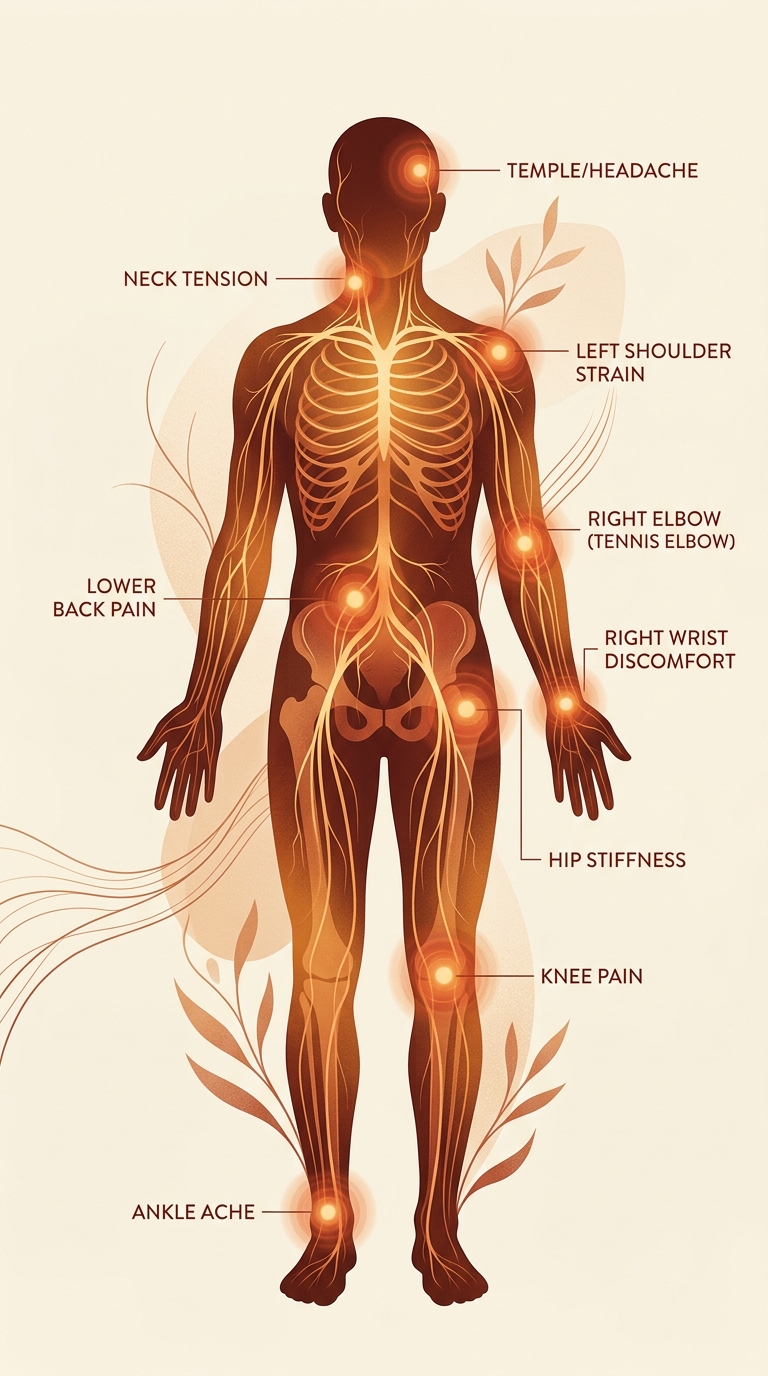 Anatomical mapping of pain points