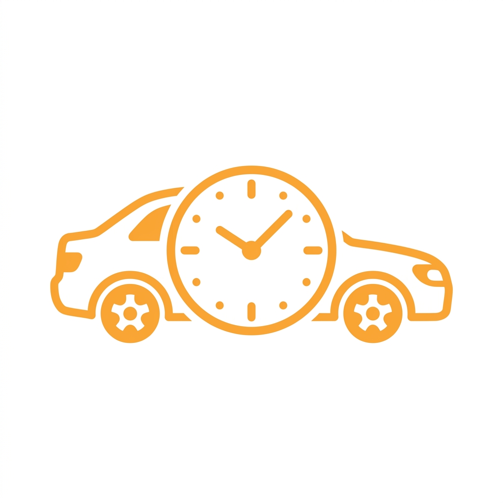 Clock Car Icon